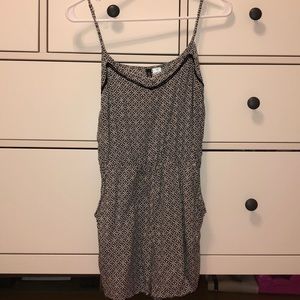 Black and white romper